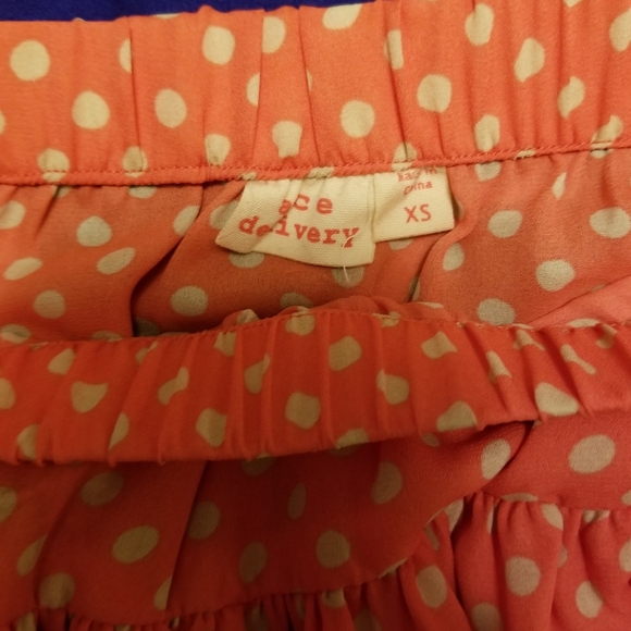 Ace Delivery brand Pink Polka Dot Skirt - Picture 2 of 4